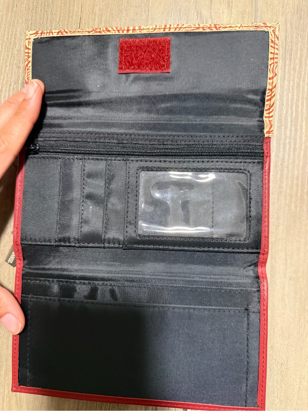 Day Runner Floral Organizer Wallet Planner Case‎ Burgundy - Picture 3 of 8